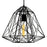 CWI Lighting Bagheera 16" 1 Light Down Pendant, Black