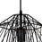 CWI Lighting Bagheera 20" 1 Light Down Pendant, Black