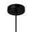 CWI Lighting Bagheera 20" 1 Light Down Pendant, Black