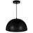 CWI Lighting Modest 1 Light Down Pendant, Black