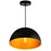 CWI Lighting Modest 1 Light Down Pendant, Black