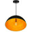 CWI Lighting Modest 1 Light Down Pendant, Black