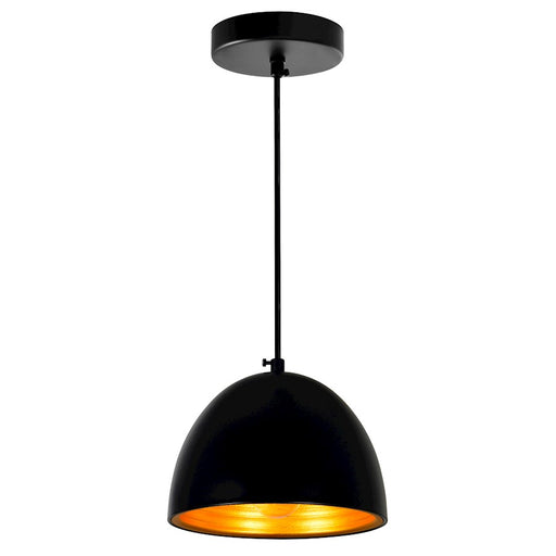 CWI Lighting Modest 1 Light 7" Down Mini Pendant, Black - 9630P7-1-101