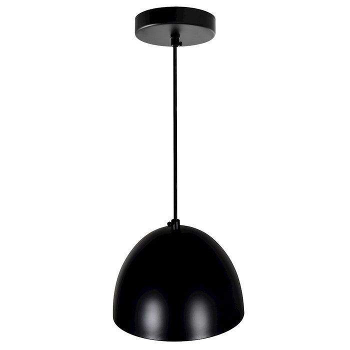 CWI Lighting Modest 1 Light 7" Down Mini Pendant, Black