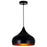 CWI Lighting Dynamic 1 Light 13" Down Pendant, Black - 9633P13-1-101