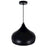 CWI Lighting Dynamic 1 Light 9" Down Pendant, Black