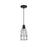 CWI Lighting Nestor 1 Light Down Mini Pendant, Black - 9635P5-1-101