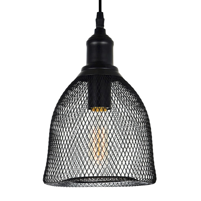 CWI Lighting Drea 1 Light Down Mini Pendant, Black