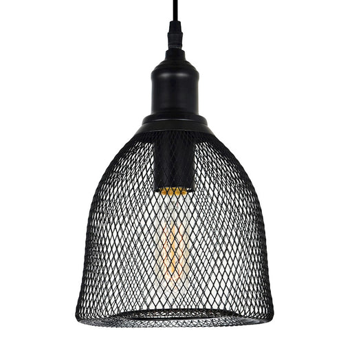 CWI Lighting Drea 1 Light Down Mini Pendant, Black