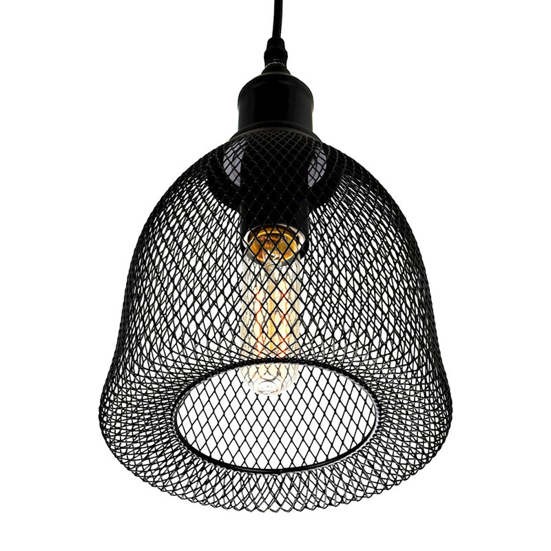 CWI Lighting Drea 1 Light Down Mini Pendant, Black