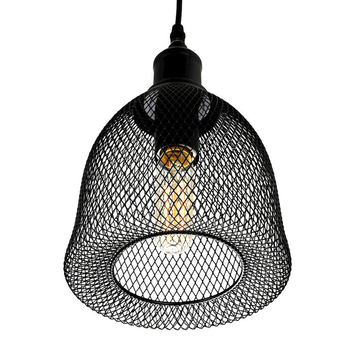CWI Lighting Drea 1 Light Down Mini Pendant, Black