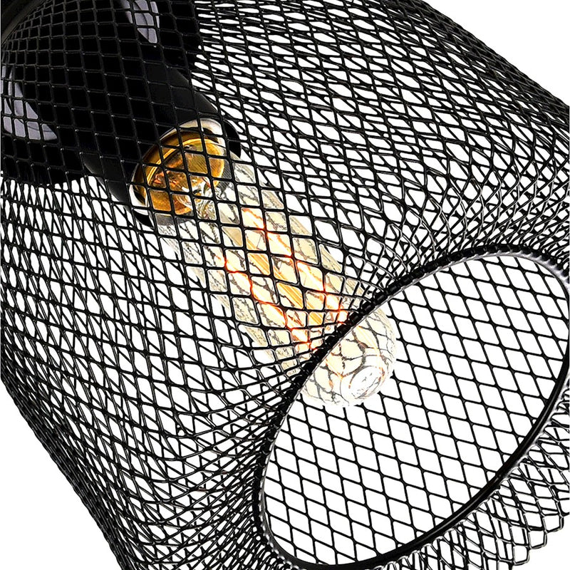 CWI Lighting Drea 1 Light Down Mini Pendant, Black
