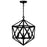 CWI Lighting Amazon 3 Light Up Pendant, Black - 9641P17-3-101