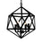 CWI Lighting Amazon 4 Light Up Pendant, Black