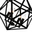 CWI Lighting Amazon 4 Light Up Pendant, Black