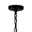 CWI Lighting Amazon 4 Light Up Pendant, Black