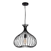 CWI Lighting Darleen 1 Light Down Pendant, Black - 9650P16-1-101