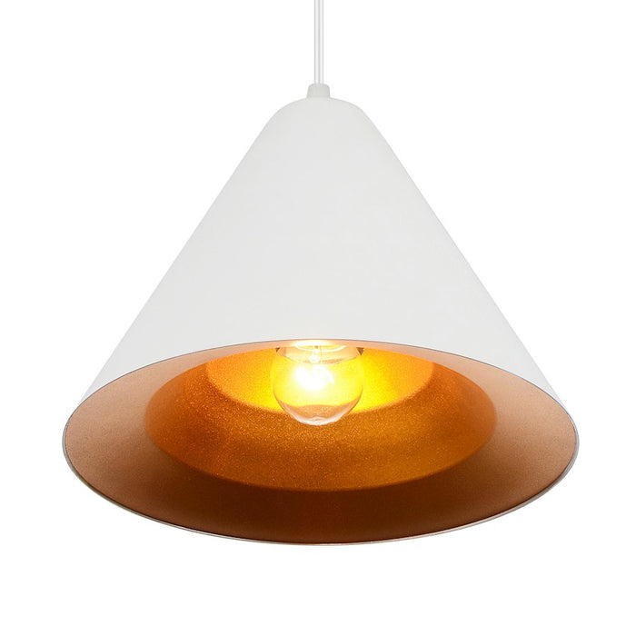 CWI Lighting Keila 1 Light Down Pendant, Matte White