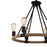 CWI Lighting Ganges 6 Light Up Chandelier, Black
