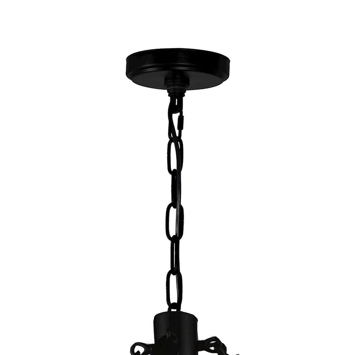 CWI Lighting Ganges 8 Light 32" Up Chandelier, Black