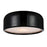 CWI Lighting Campton 2 Light Drum Shade Flush Mount, Black - 9688C14-2-171