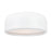 CWI Lighting Campton 2 Light Drum Shade Flush Mount, White - 9688C14-2-172