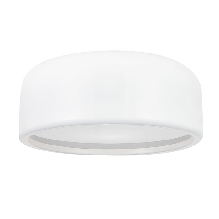 CWI Lighting Campton 2 Light Drum Shade Flush Mount, White