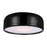 CWI Lighting Campton 3 Light Drum Shade Flush Mount, Black - 9688C19-3-171