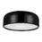 CWI Lighting Campton 3 Light Drum Shade Flush Mount, Black