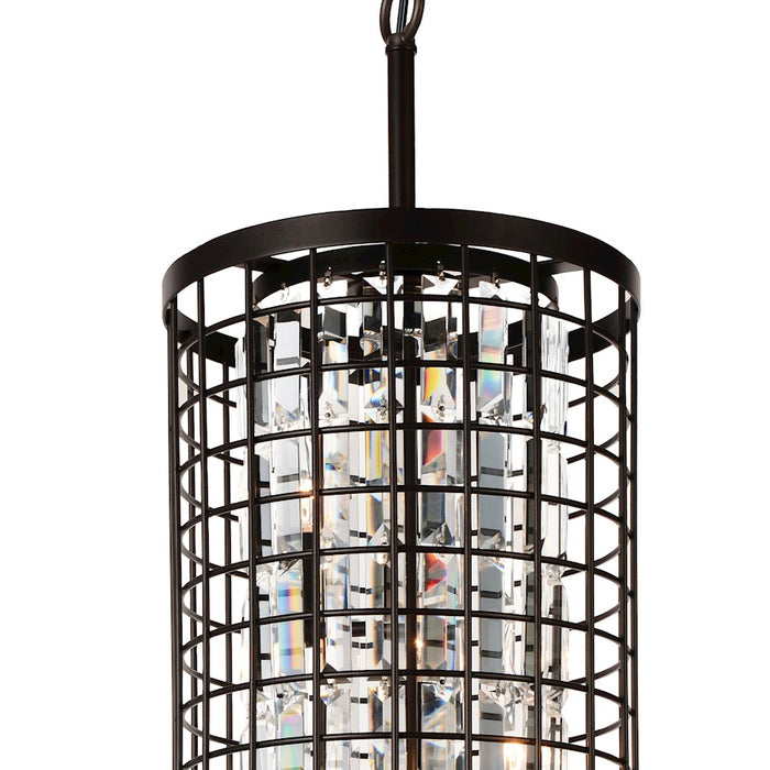 CWI Lighting Meghna 4 Light 11" Up Chandelier, Brown