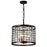 CWI Lighting Meghna 4 Light 14" Up Chandelier, Brown - 9697P14-4-192