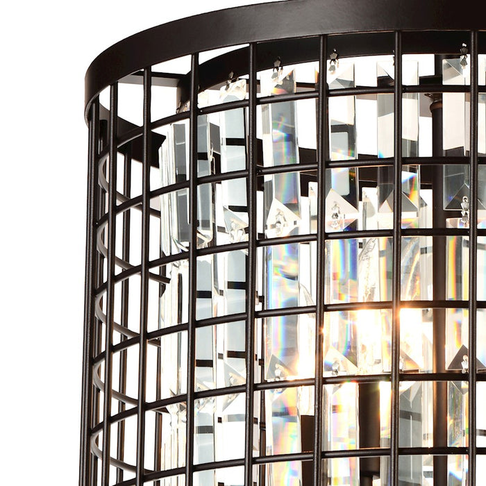 CWI Lighting Meghna 4 Light 14" Up Chandelier, Brown