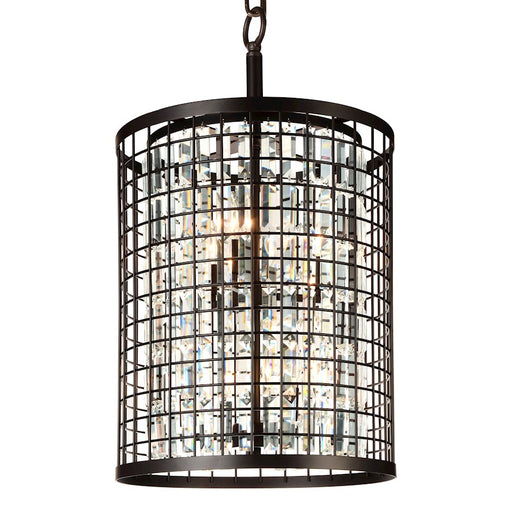 CWI Lighting Meghna 6 Light Up Chandelier, Brown