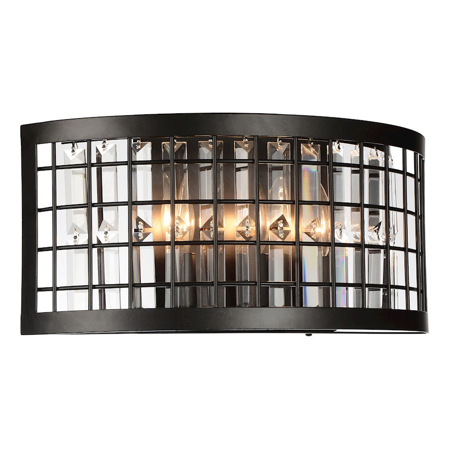 CWI Lighting Meghna 3 Light Wall Light, Brown - 9697W16-3-192