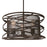 CWI Lighting Darya 3 Light Up Chandelier, Brown