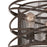 CWI Lighting Darya 3 Light Up Chandelier, Brown