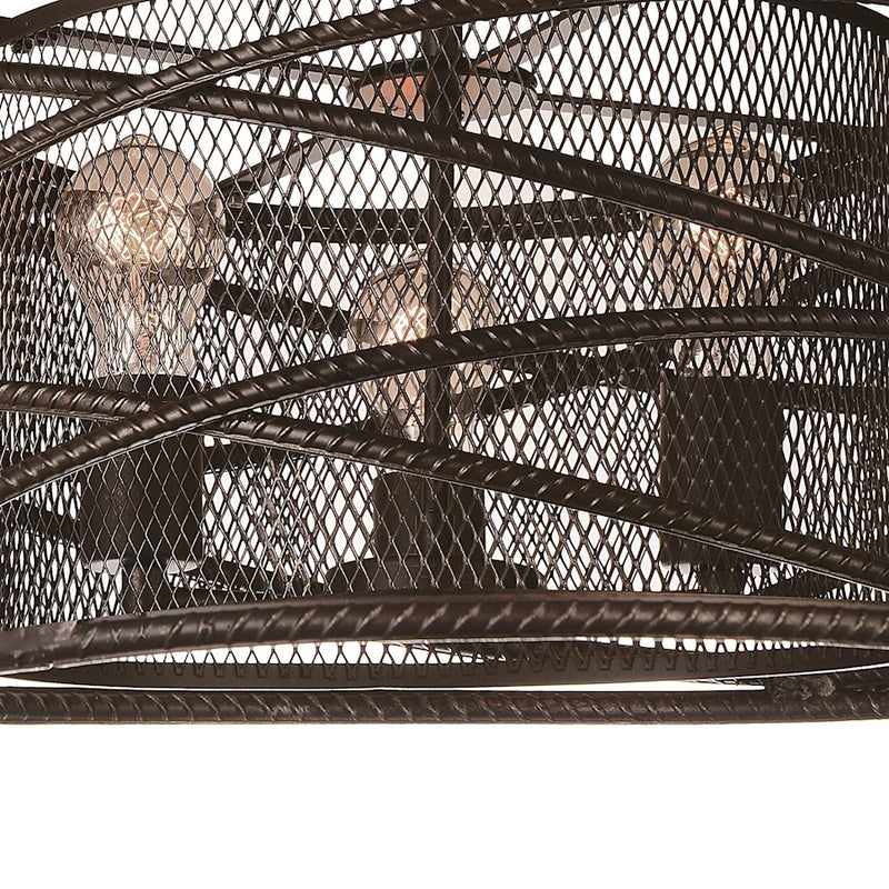 CWI Lighting Darya 3 Light Up Chandelier, Brown