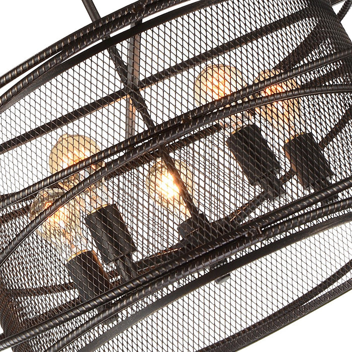 CWI Lighting Darya 5 Light Up Pendant, Brown