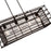 CWI Lighting Darya 4 Light Down Chandelier, Brown
