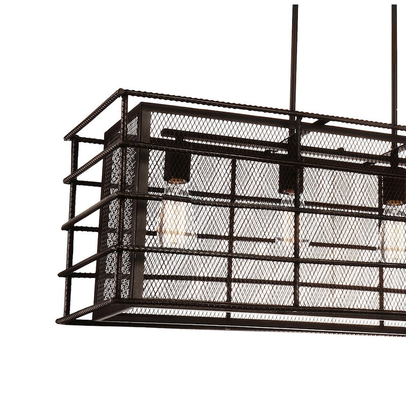 CWI Lighting Darya 4 Light Down Chandelier, Brown
