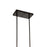 CWI Lighting Darya 4 Light Down Chandelier, Brown