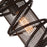 CWI Lighting Darya 1 Light Down Mini Pendant, Brown