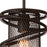 CWI Lighting Darya 1 Light Down Mini Pendant, Brown