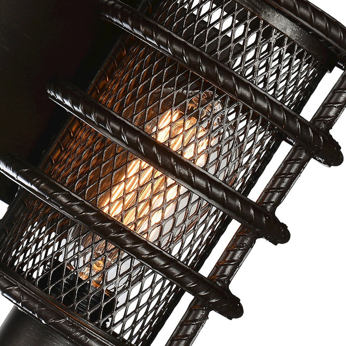 CWI Lighting Darya 3 Light Wall Light, Brown