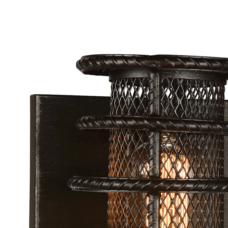 CWI Lighting Darya 3 Light Wall Light, Brown
