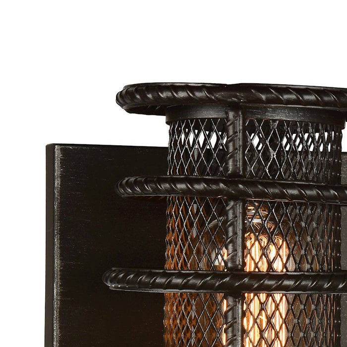 CWI Lighting Darya 3 Light Wall Light, Brown