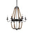 CWI Lighting Dharla 8 Light Up Chandelier, Rust - 9702P36-6-130