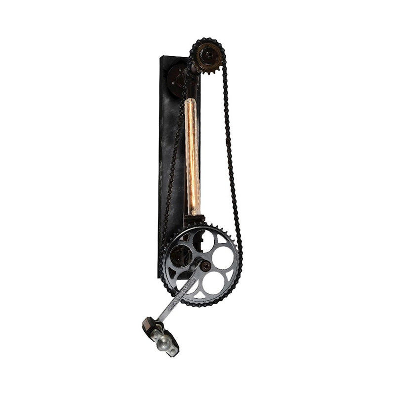 CWI Lighting Bici 1 Light Wall Light, Silver Gray