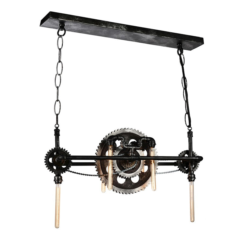CWI Lighting Oder 6 Light Down Chandelier, Silver Gray