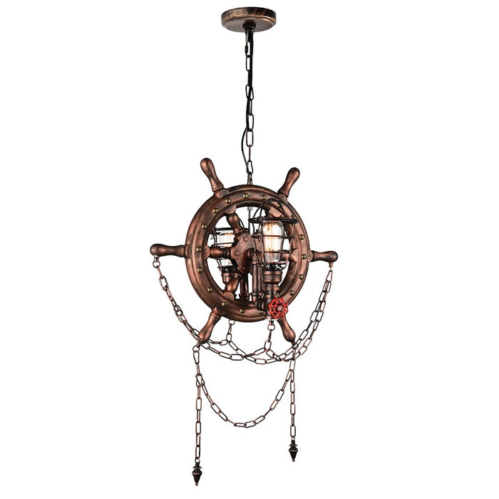 CWI Lighting Manor 2 Light Up Chandelier, Speckled Copper